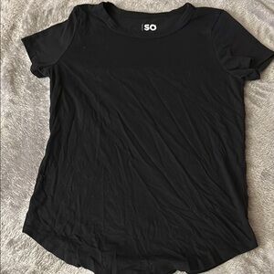 SO Black Fitted Short Sleeve T-Shirt
